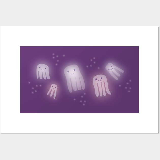 Cute Jellyfish Wall Art by Nutmegfairy